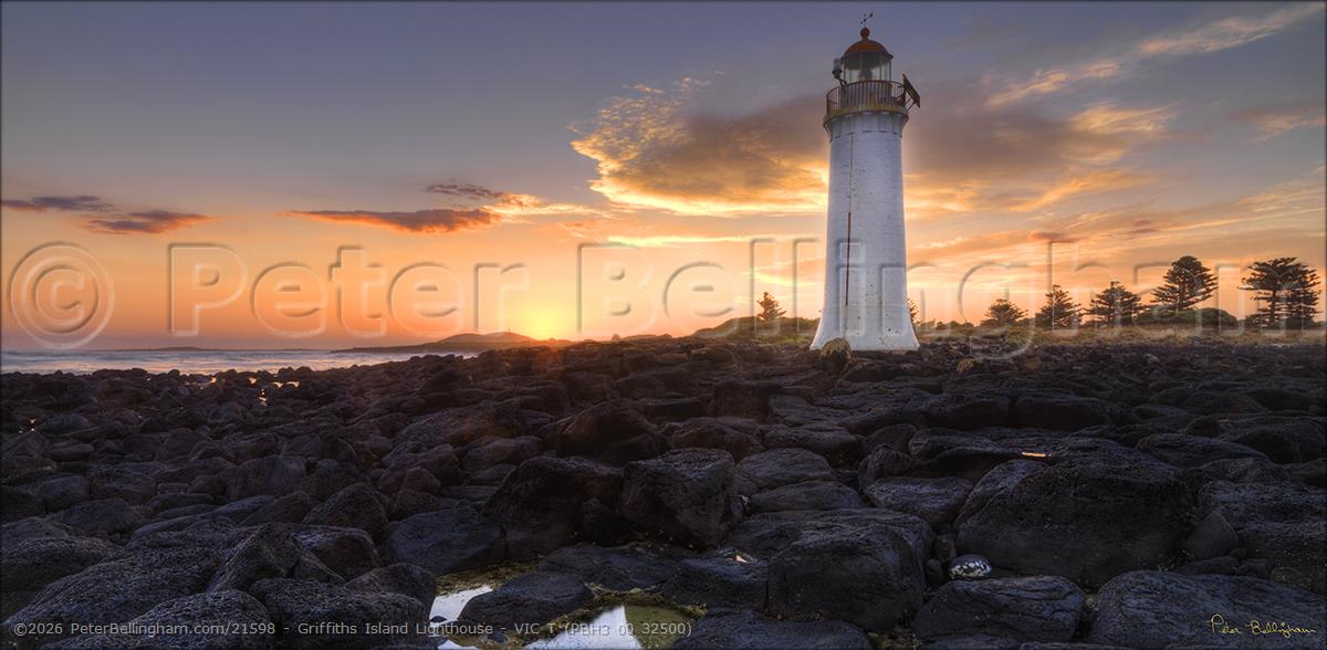Peter Bellingham Photography Griffiths Island Lighthouse - VIC T (PBH3 00 32500)